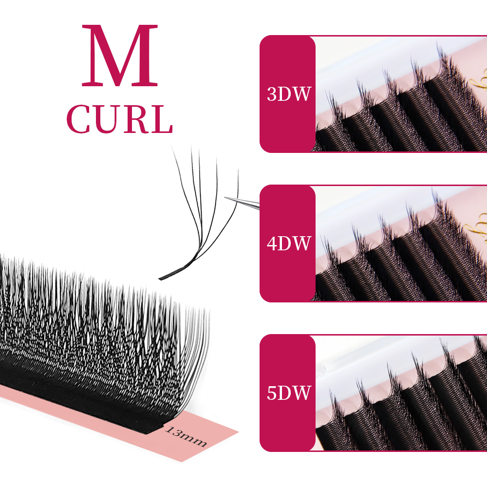 Goddess W3D 4D 5D M Curl Eyela - Eyelash Extension For Asian Eyes ulasan dan harga