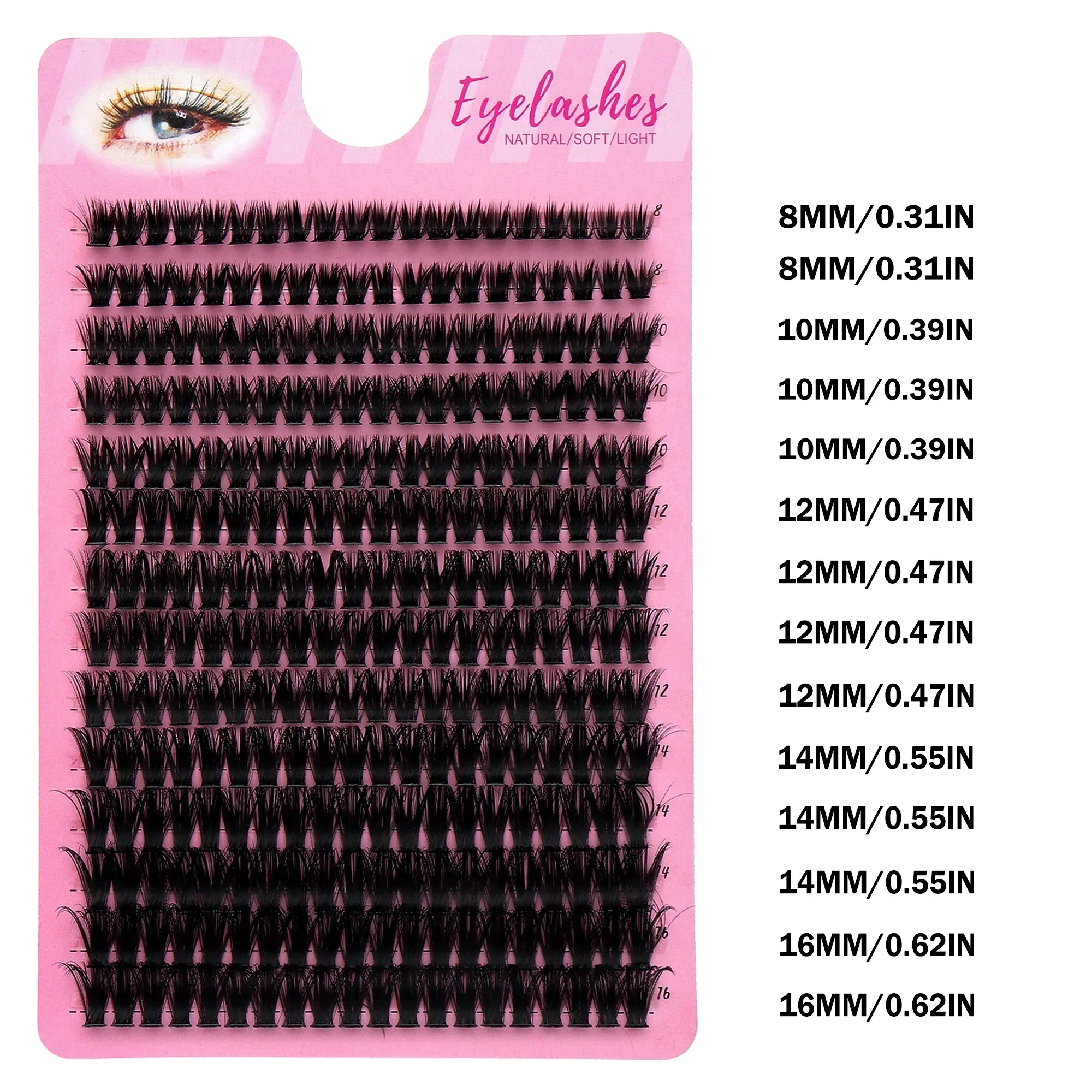 Russian Volume Cluster Lashes  - Eyelash Extension Russian ulasan dan harga