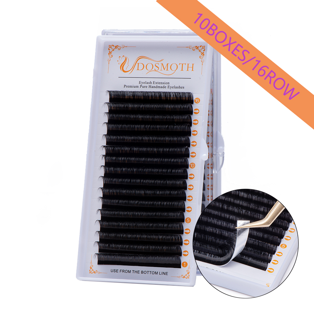 DOSMOTH 10 Boxes 16 Rows 7-16  - Eyelash Extension For Asian Eyes ulasan dan harga