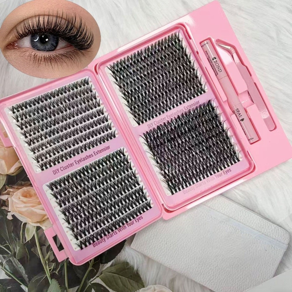 New Thick Long False Eyelashes - Eyelash Extension Natural Look ulasan dan harga