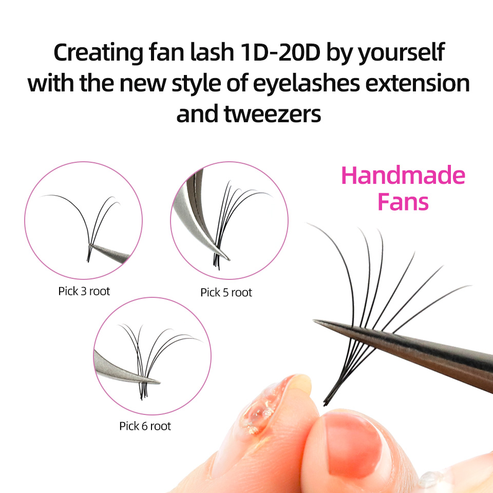 RUJADE 5 Cases/Lot False Eyela - Eyelash Extension For Asian Eyes ulasan dan harga