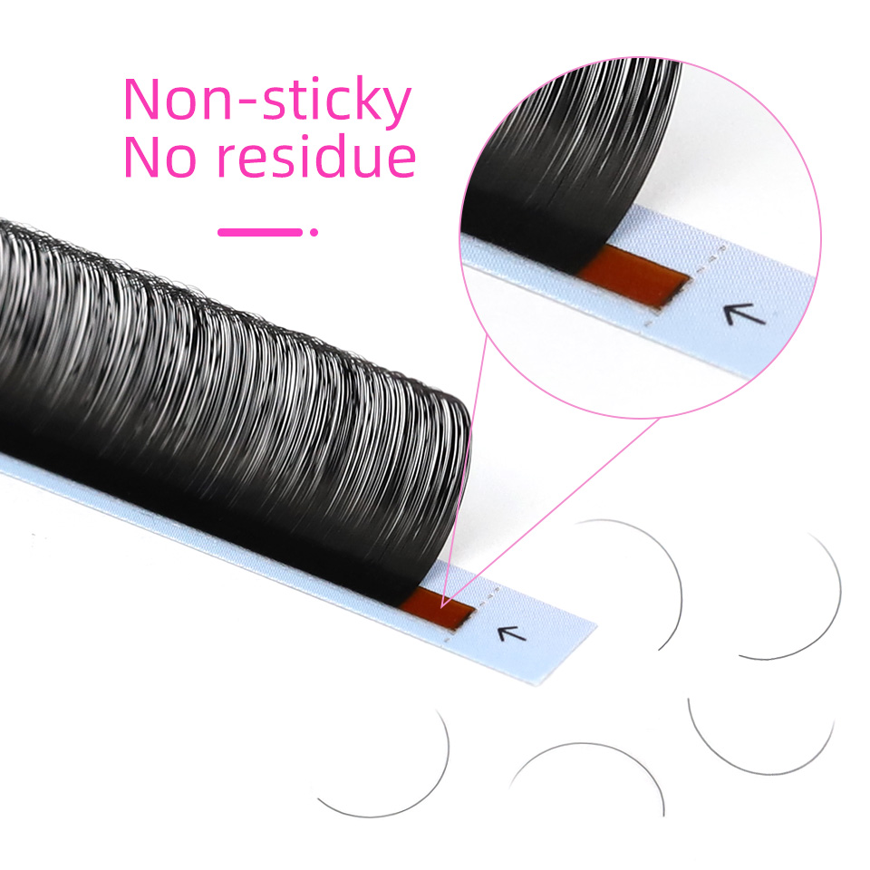 RUJADE 5 Cases/Lot False Eyela - Eyelash Extension For Asian Eyes ulasan dan harga